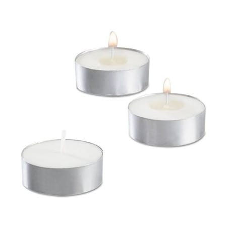 Sterno Group Sterno, TEALIGHT CANDLE, 5 HOUR BURN, 0.5inH, WHITE, 10PK 40100